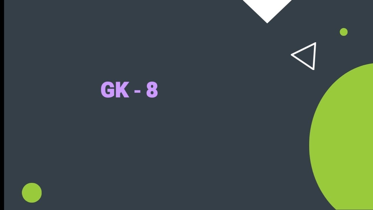 8 of 30 Days - 30/30 GK Questions Challenge 💯