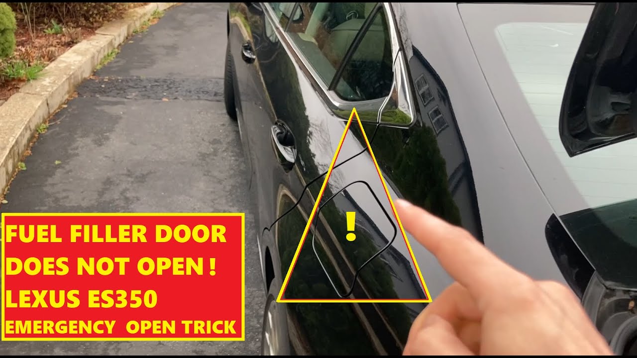 Не открывается лючок топливного бака Lexus ES 350 — трюк с аварийным открытием