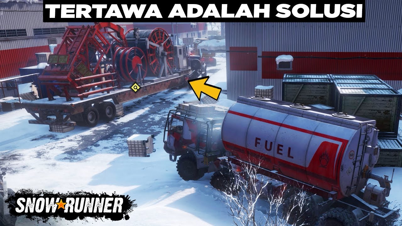 Satu Truk Bawa Kabel Tapi Penuh Masalah 😂😂 Snowrunner Indonesia