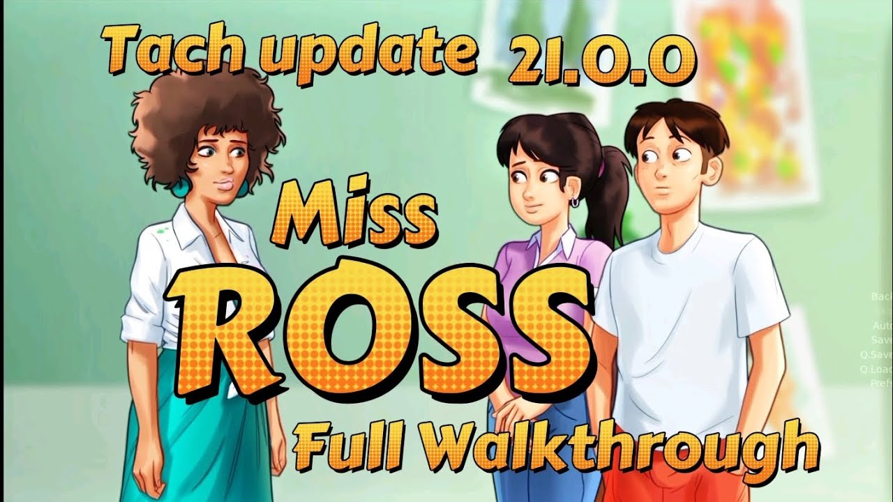 MISS ROSS STORYLINE FULL WALKTHROUGH | SUMMERTIME SAGA 21.0.0 LATEST TECH UPDATE ALL MISSIONS...