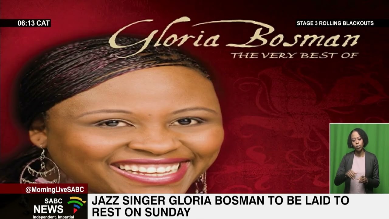 Jazz singer Gloria Bosman to be laid to rest on Sunday