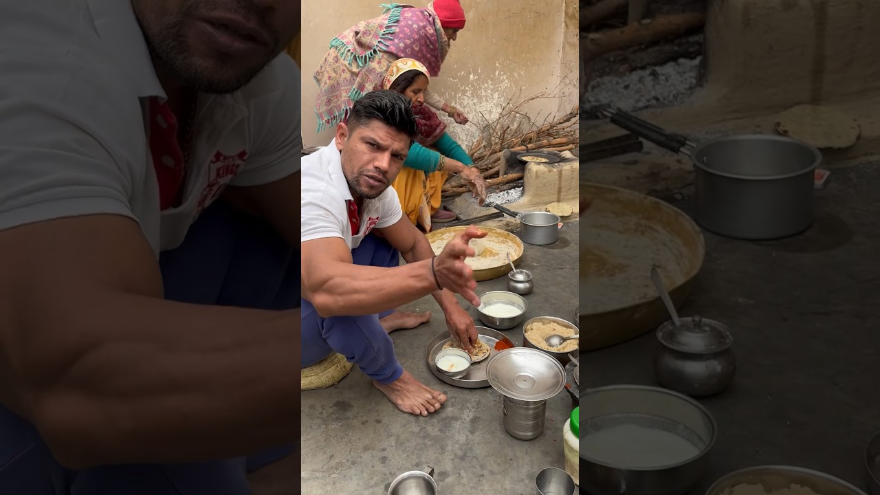 Haryana ka desi khana !!Arvindmahala #desikhanatipsandvlogs #ytshorts #viral #trending #athlete