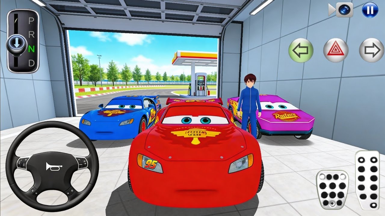 New Lightning McQueen Car in Parking Garage - 3D Driving Class 2025 - Best Android iOS Gameplay