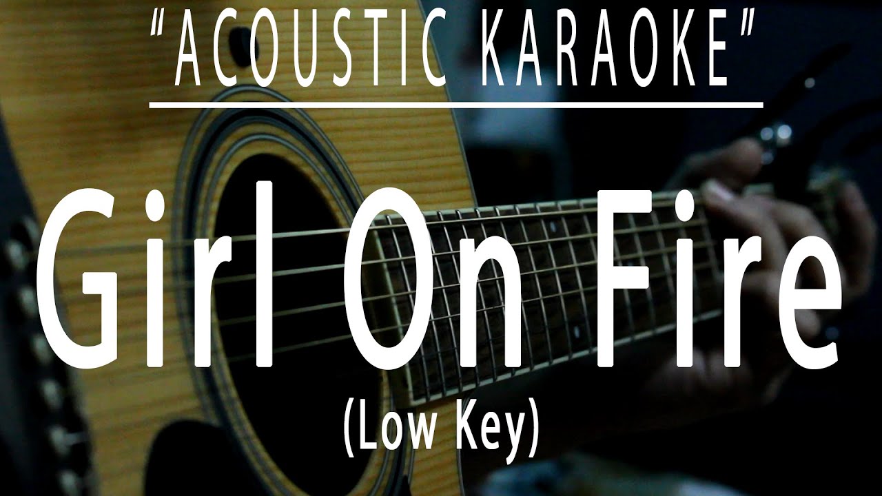 Girl on fire - Alicia Keys (Acoustic karaoke)