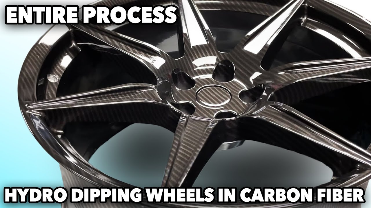 Hydro Dipping Carbon Fiber Wheels - From Start To Finish