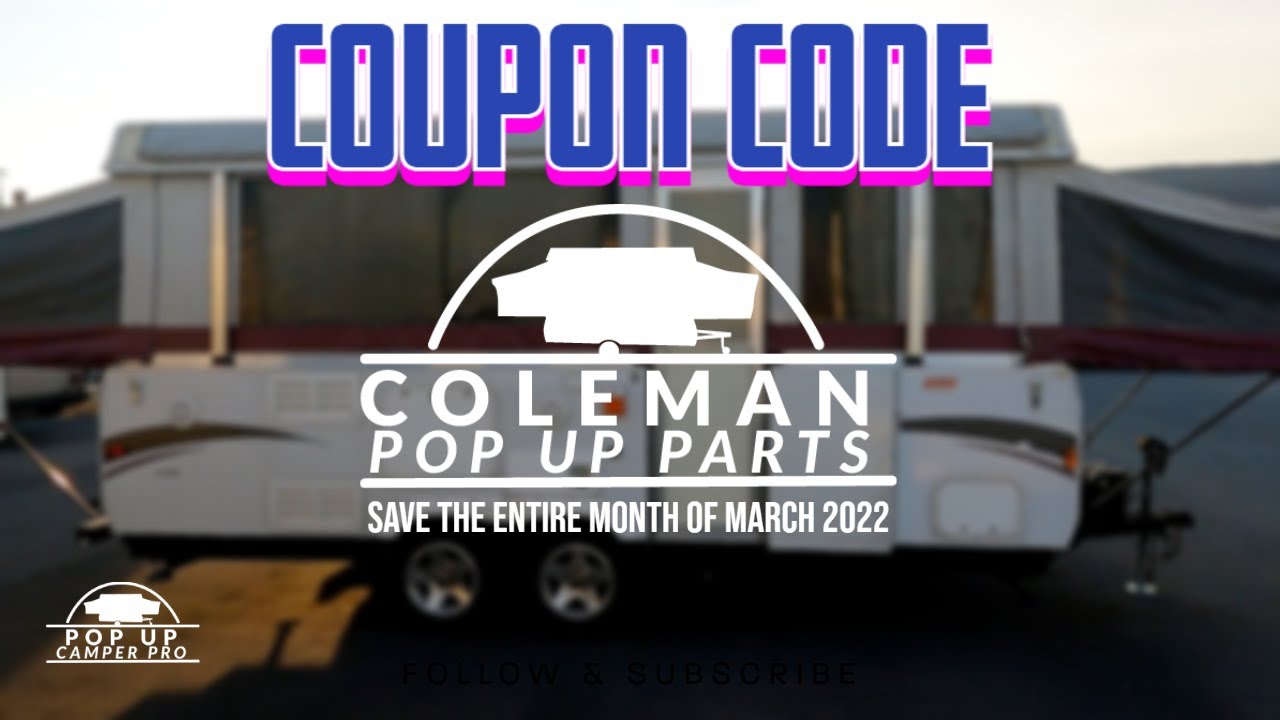 SAVE NOW at Coleman Pop Up Parts With This Coupon Code
