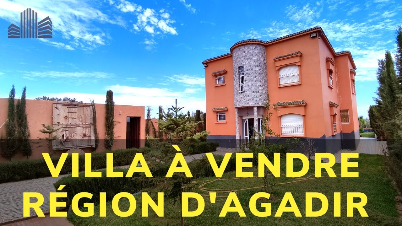 فيلا رائعة  مع مسبح وحديقة والفراش وقريبة من اكادير بمساحة 1000 متر😍 Villa à vendre région d'Agadir