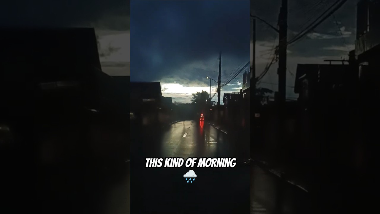 Доброе утро, погода! Столько дождевых облаков. 
