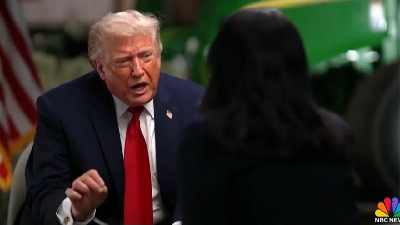 &lsquo;His supporters love it&rsquo;: Trump returns media&rsquo;s hostility and storms out of NBC interview