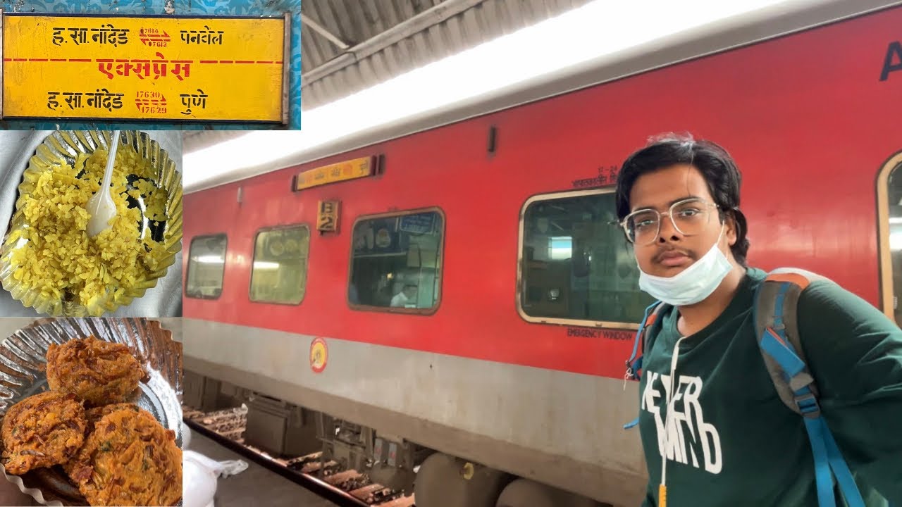 Journey In PUNE NANDED Express *Marathvada ke special pohe aur samose😋*