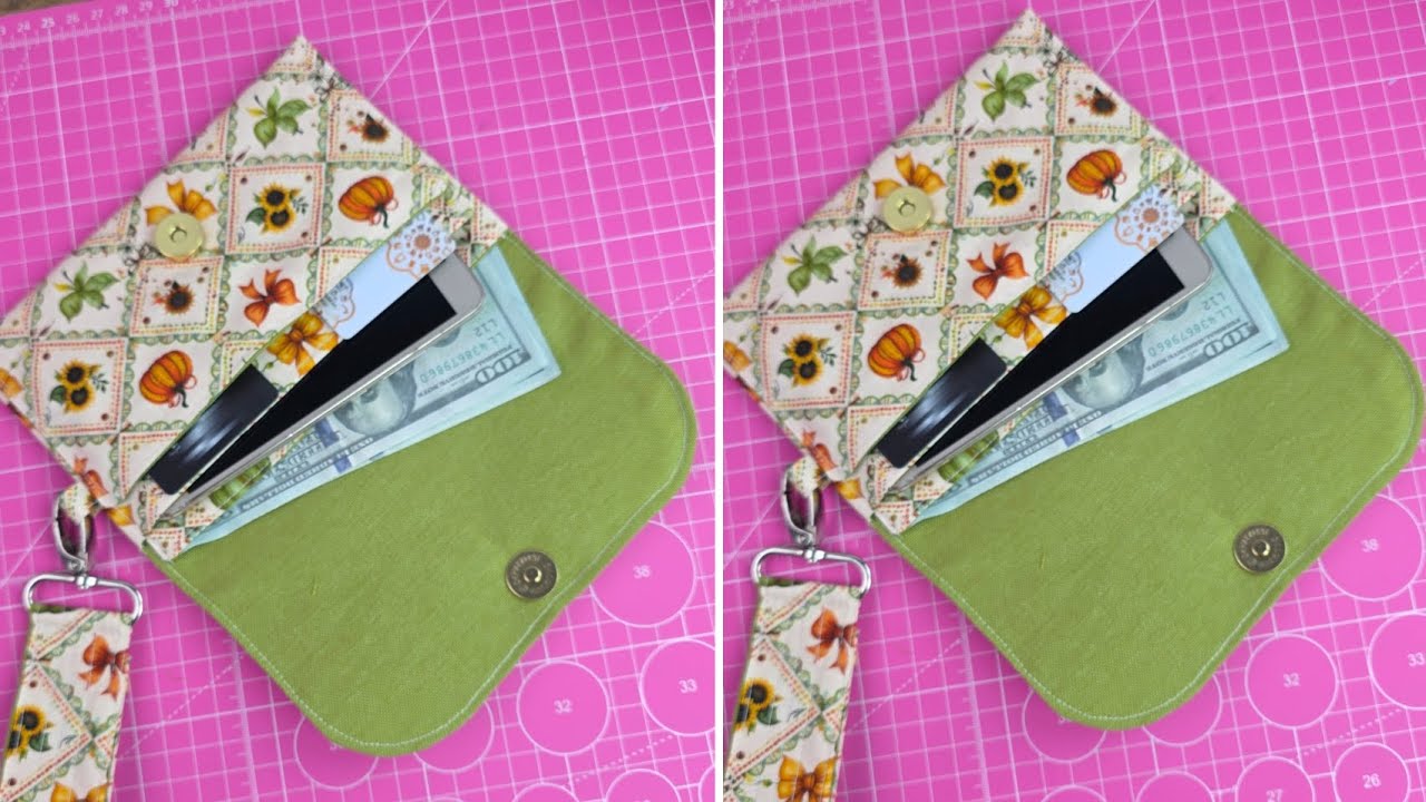 Easy Fabric Wallet Clutch Sewing Tutorial