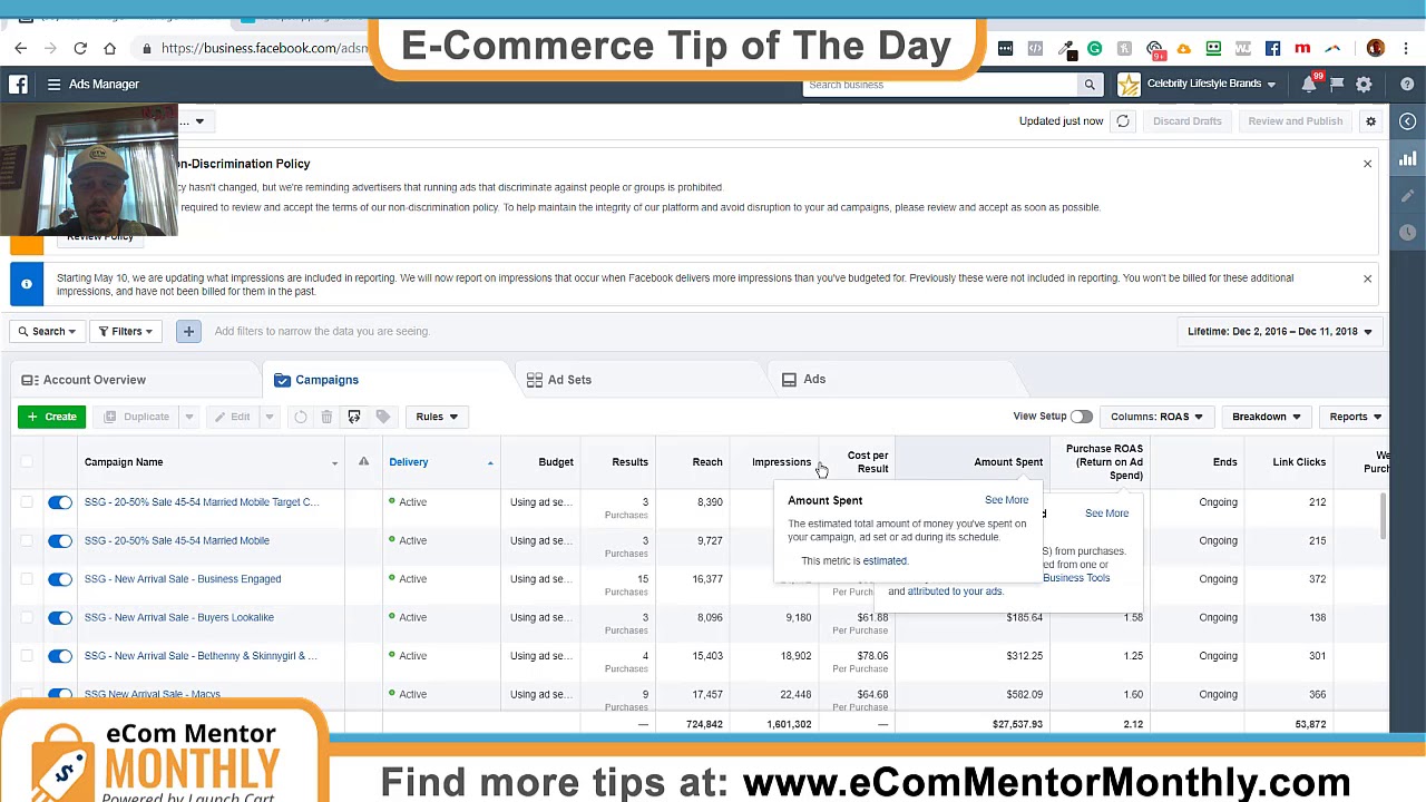 How To Measure Your Return On Ad Spend (ROAS) In Facebook Ads Manager