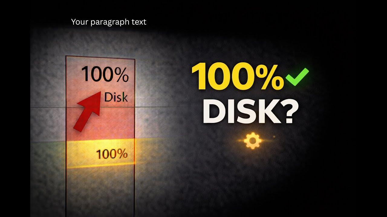 Disk Stuck at 100%? Try This First