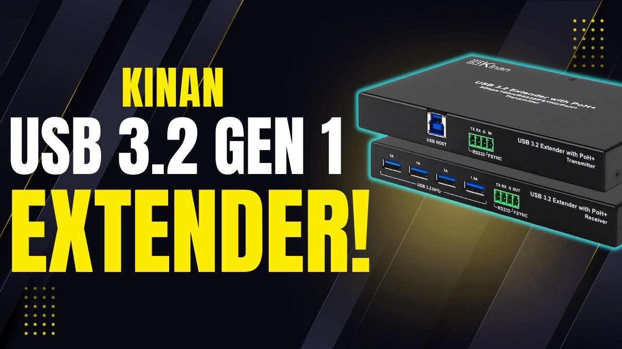Przedłużenie zasięgu USB 3.2 Gen 1 (5 Gb/s) do 100 m! (przedłużacz USB Kinan)