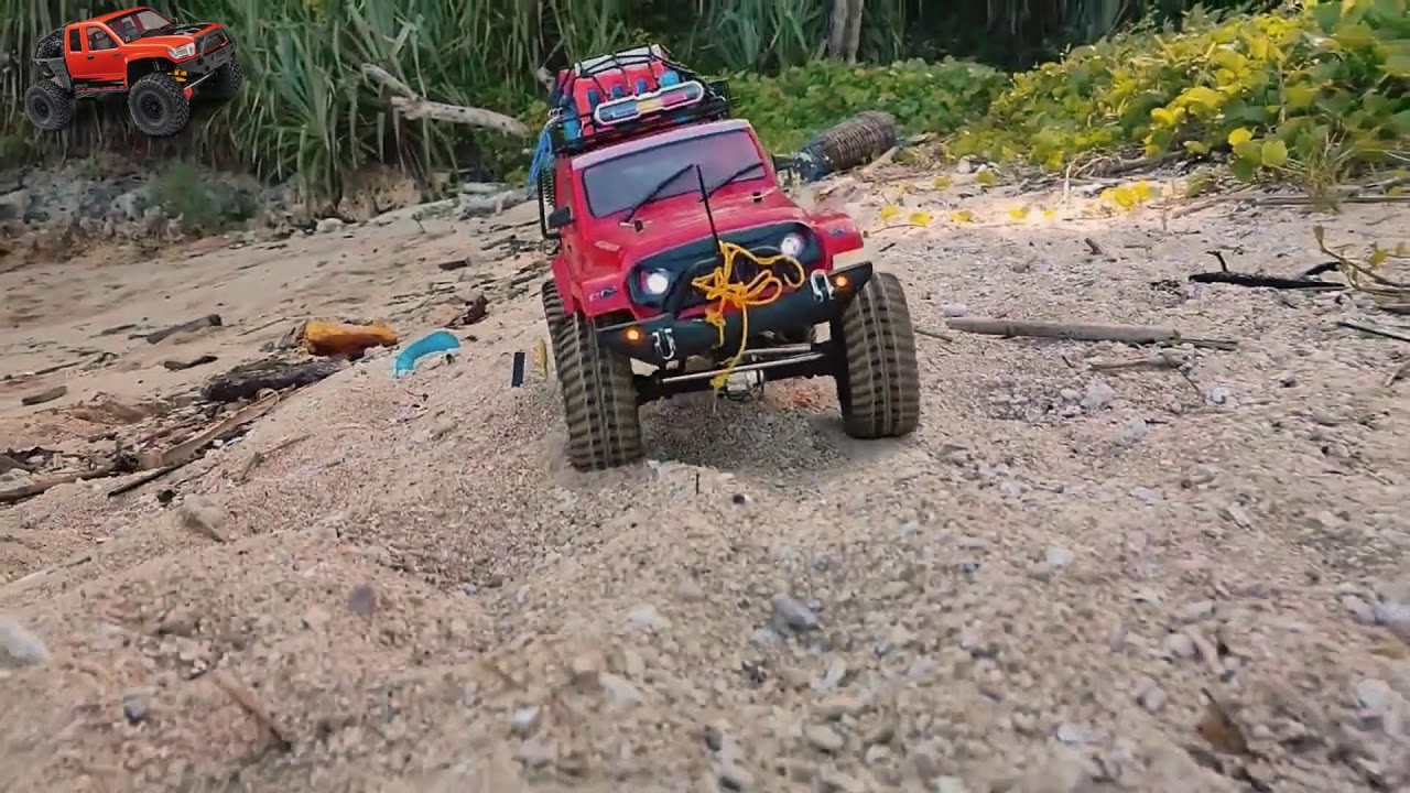 Mud, Power, and Grit: Red RC Car Takes Off-Road to the Extreme,Rc RED 24