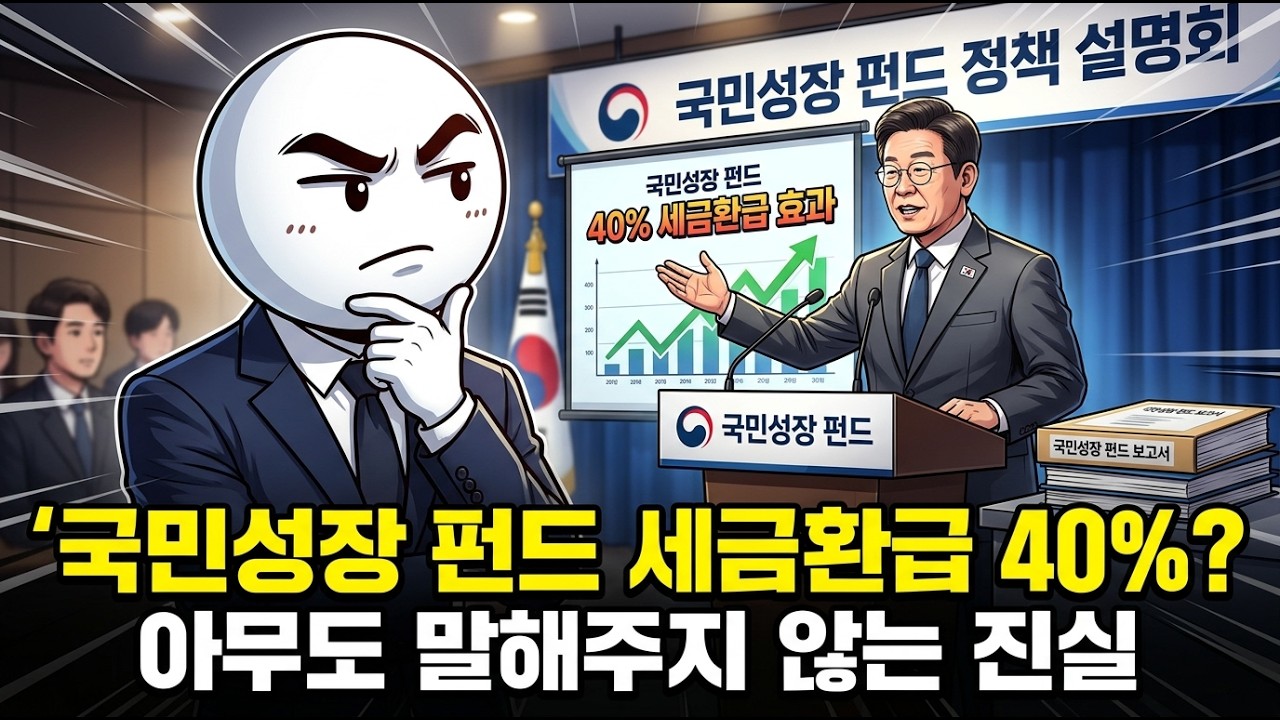 소득공제 40%의 함정 | 국민성장펀드, 사람들이 절대 안 알려주는 진짜 구조