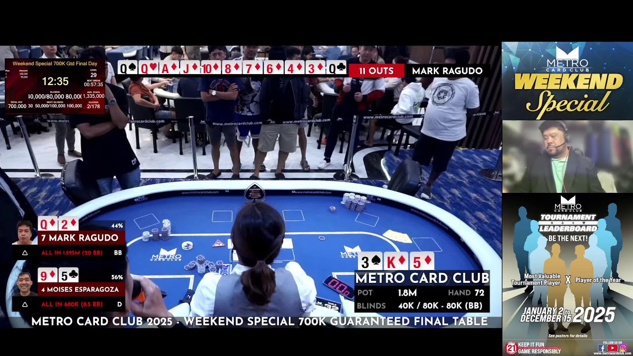 Metro Card Club 2025 - Weekend Special 700K Guaranteed Final Table
