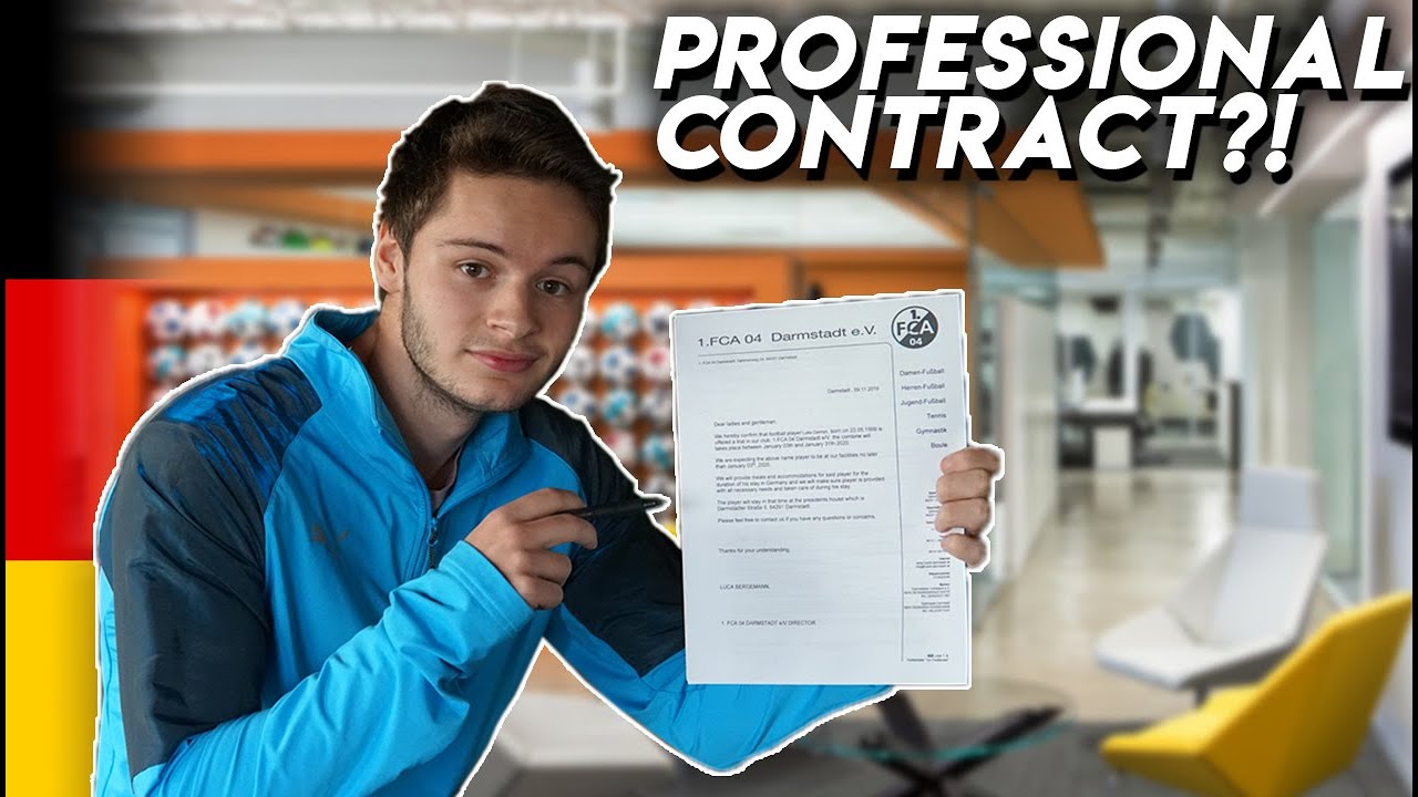 I got signed to a German soccer team