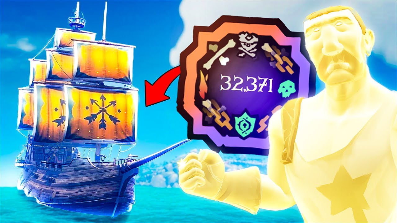 this is what the highest level galleon in sea of thieves looks like...