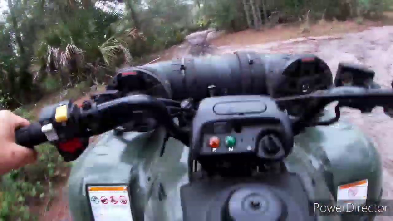 Trail riding Honda Recon 250.