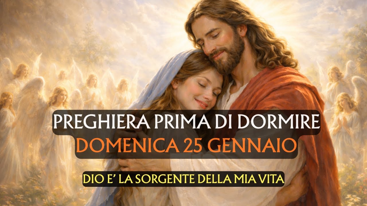 🙏Preghiera prima di Dormire DOMENICA 25 GENNAIO | Dio è la Sorgente della mia vita