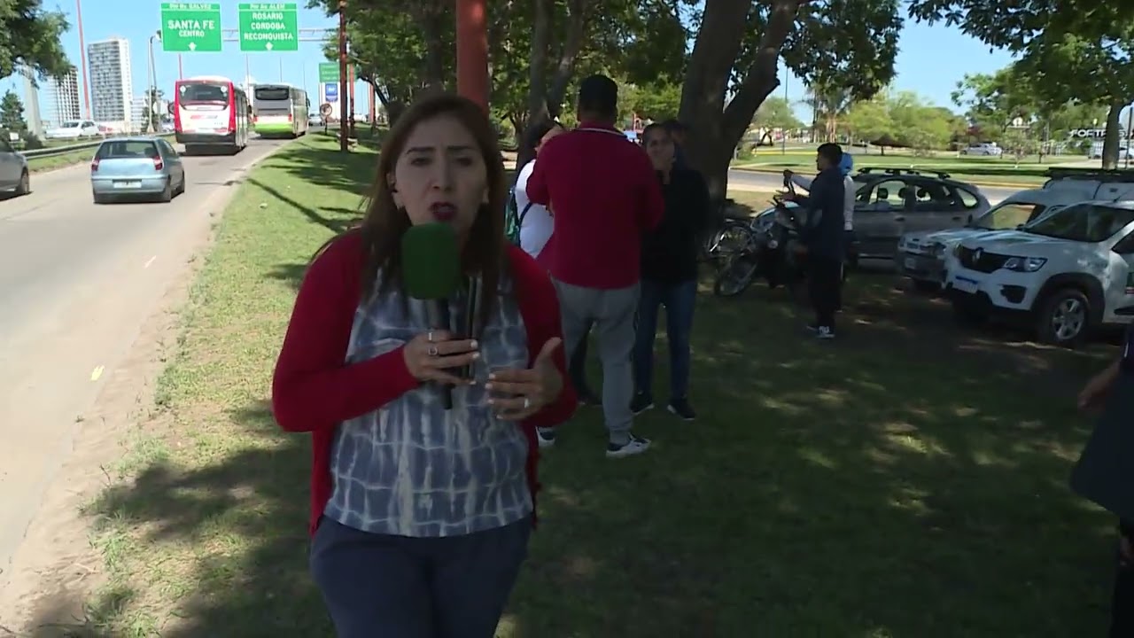 Móvil de LT10 desde protesta de pescadores en la RN168