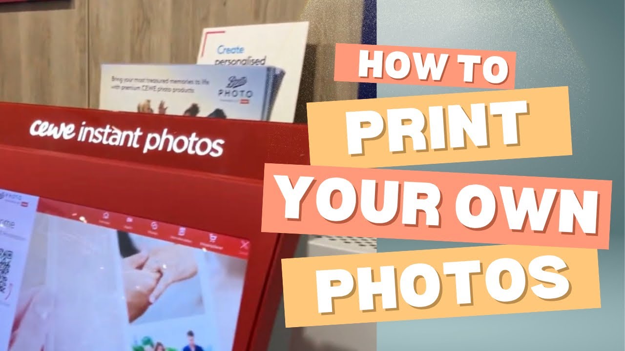How to print photo from mobile to Boots Photo Printer Kiosk #trending 