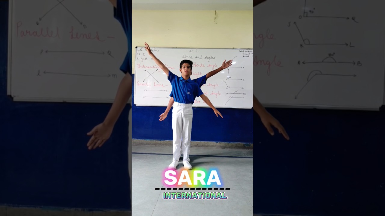 lines & angles 📐 activity | Maths learning #study #class6maths #class6 #linesandangle  #ytshorts