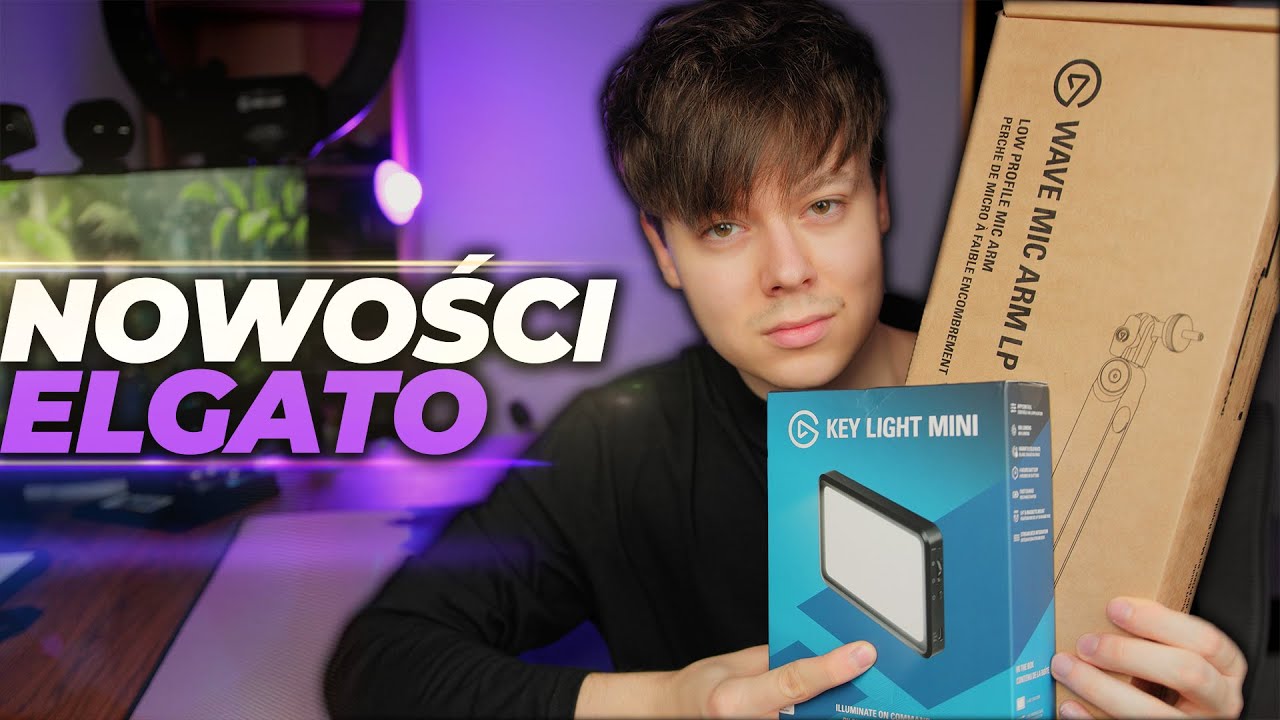GADŻETY DLA STREAMERA od Elgato 👌 - WAVE MIC ARM LP oraz KEY LIGHT MINI