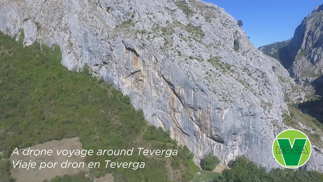 Climbing sectors of Teverga, Asturias by drone! Área de escalada de Teverga por dron!!