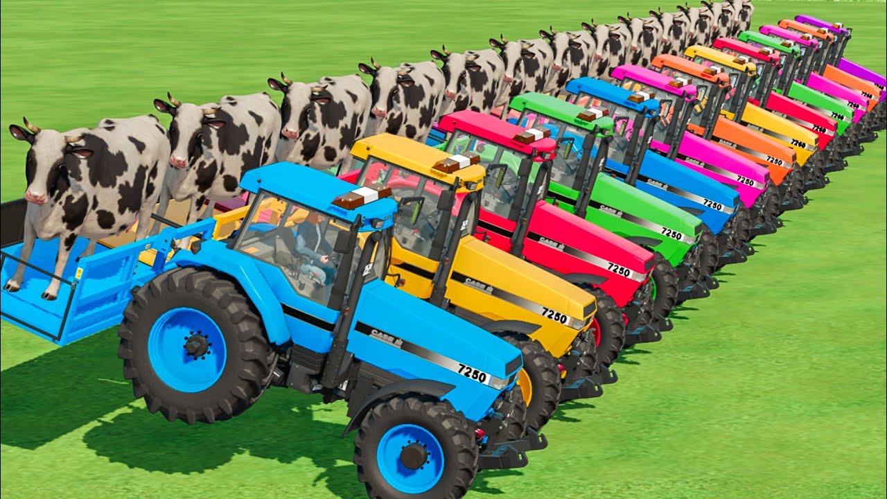 Cow Transport with Tractor & Lizard Trailer In Fs22 | Farming Simulator 22 |