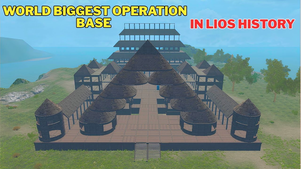 I build biggest base design in operation base #lastislandofsurvival #rust #lios #ldrs
