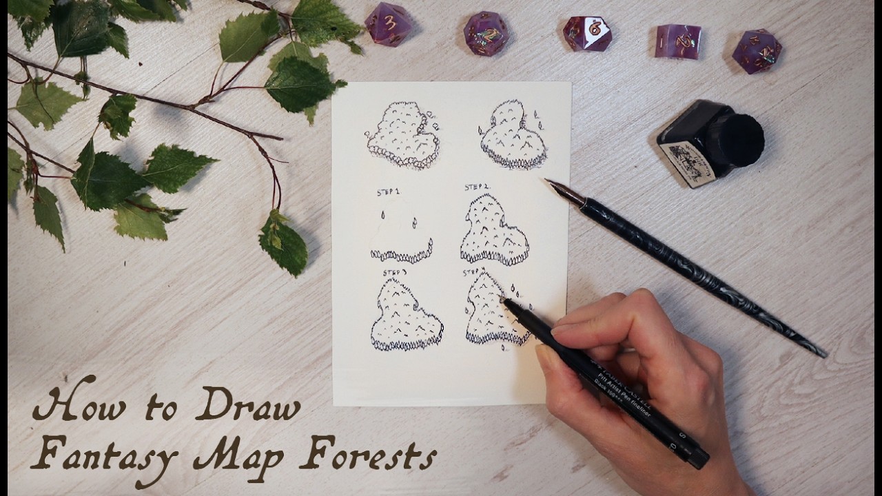 How to Draw Forests for Fantasy Maps - A Step-by-Step Guide for Beginners