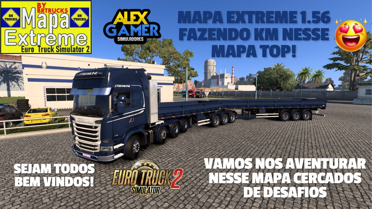 EURO TRUCK SIMULATOR 2 MAPA EXTREME 1.56 DO BR TRUCKS NO PUXE DESSE CONJUNTO TOP SÓ BORA! 
