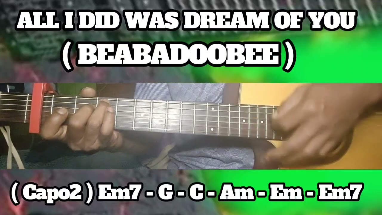 ALL I DID WAS DREAM OF YOU ( BEABADOOBEE ) BASIC CHORDS TUTORIAL GUITAR