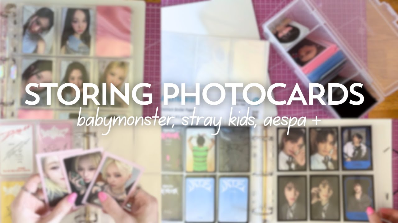 storing photocards ❀ babymonster, aespa, stray kids +