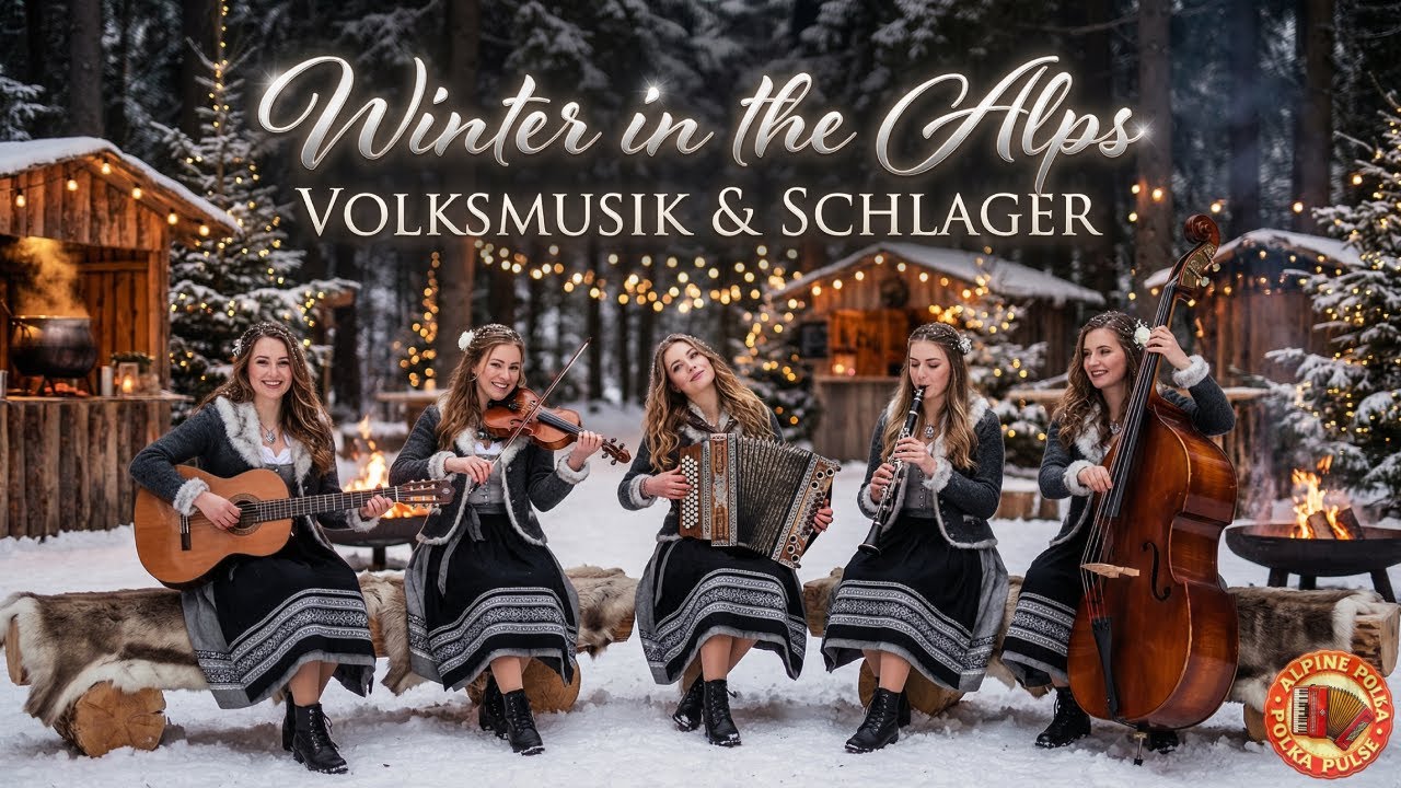 🎷❄️ German Alpine Winter Volksmusik Live &mdash; Calming Volksmusik & Schlager from the Alps❄️🎵