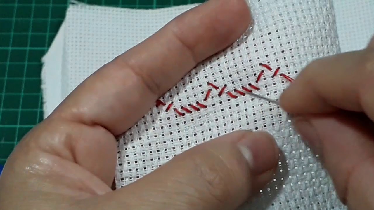 Ponto Cruz Avesso Perfeito Aula Pra Iniciante   N° 3