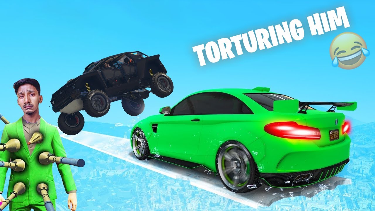 I Tortured SHARP To The Core | GTA 5 Stunt Races - Black Fox