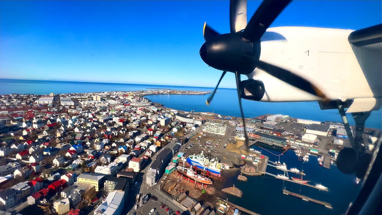 [4K] – Full Flight – Icelandair – Bombardier DHC-8-402 Q400 – EGS-RKV – TF-FXI – IFS Ep. 570