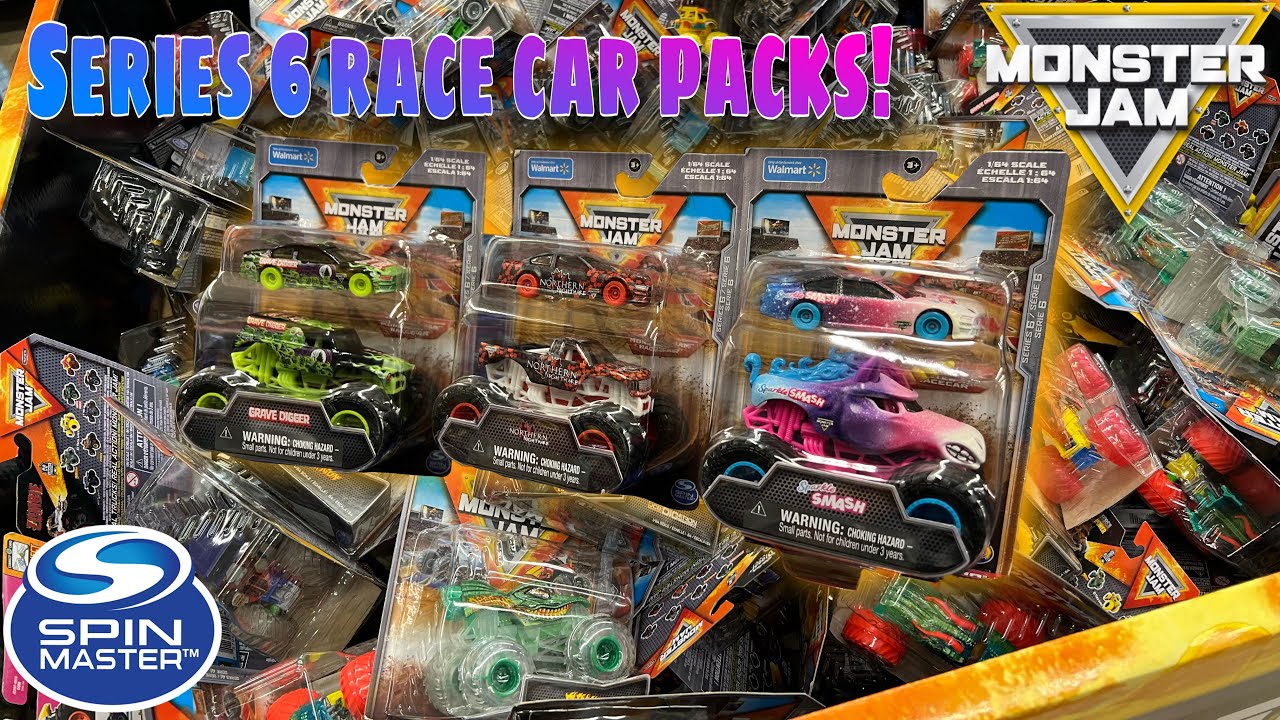 NEW Monster Jam Race Car Packs Series 6 FOUND! Mix 41 BIN & More! - Spin Master Monster Jam INSTORE