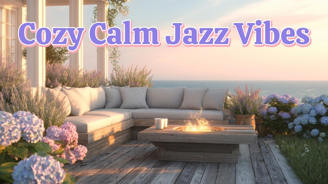 Nantucket Cozy Coastal Porch with Crackling Fireplace & Ocean Sounds ASMR | Relaxing Beach Ambience