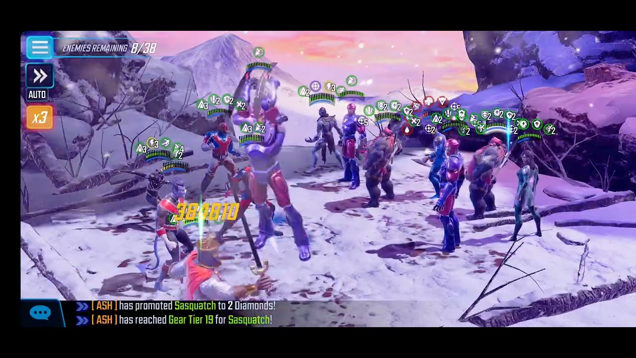 Marvel Strike Force - Dark Dimension 8 - Node 8 (Hero global) 3rd attempt