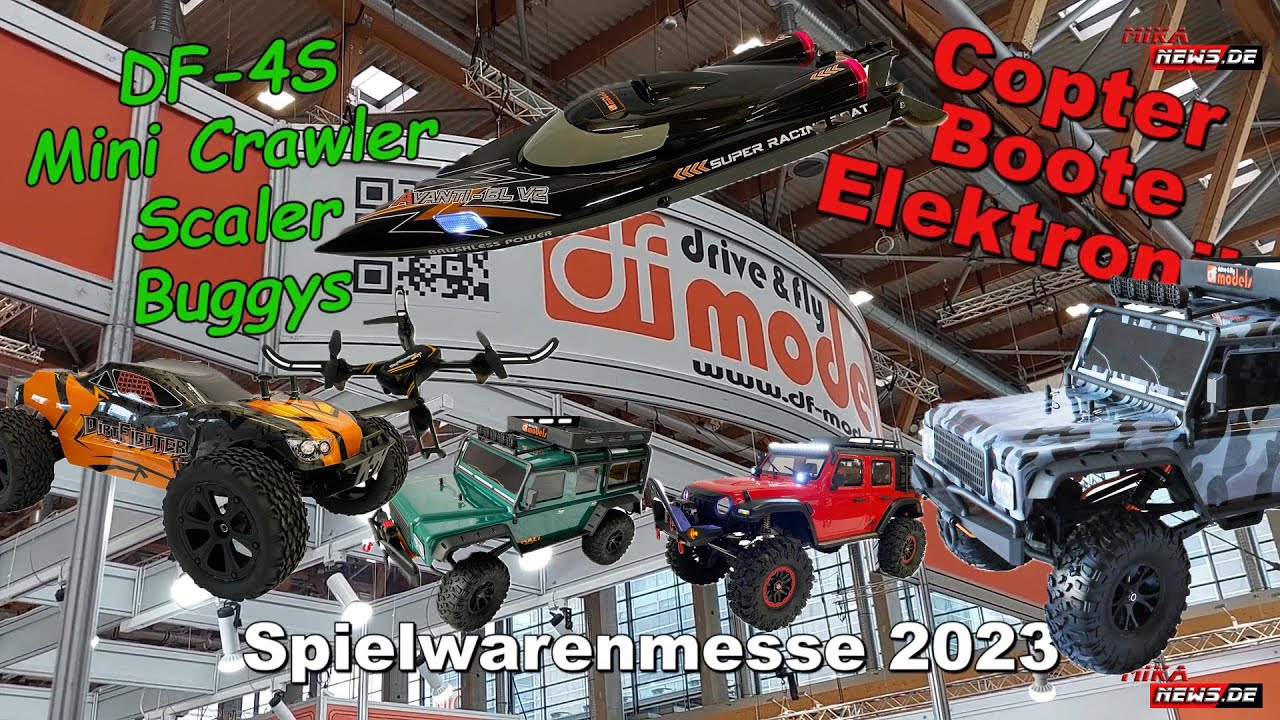 DF-Models - Rundgang Spielwarenmesse -  Crawler DF-4S Mini Crawler Buggy Offroad Copter