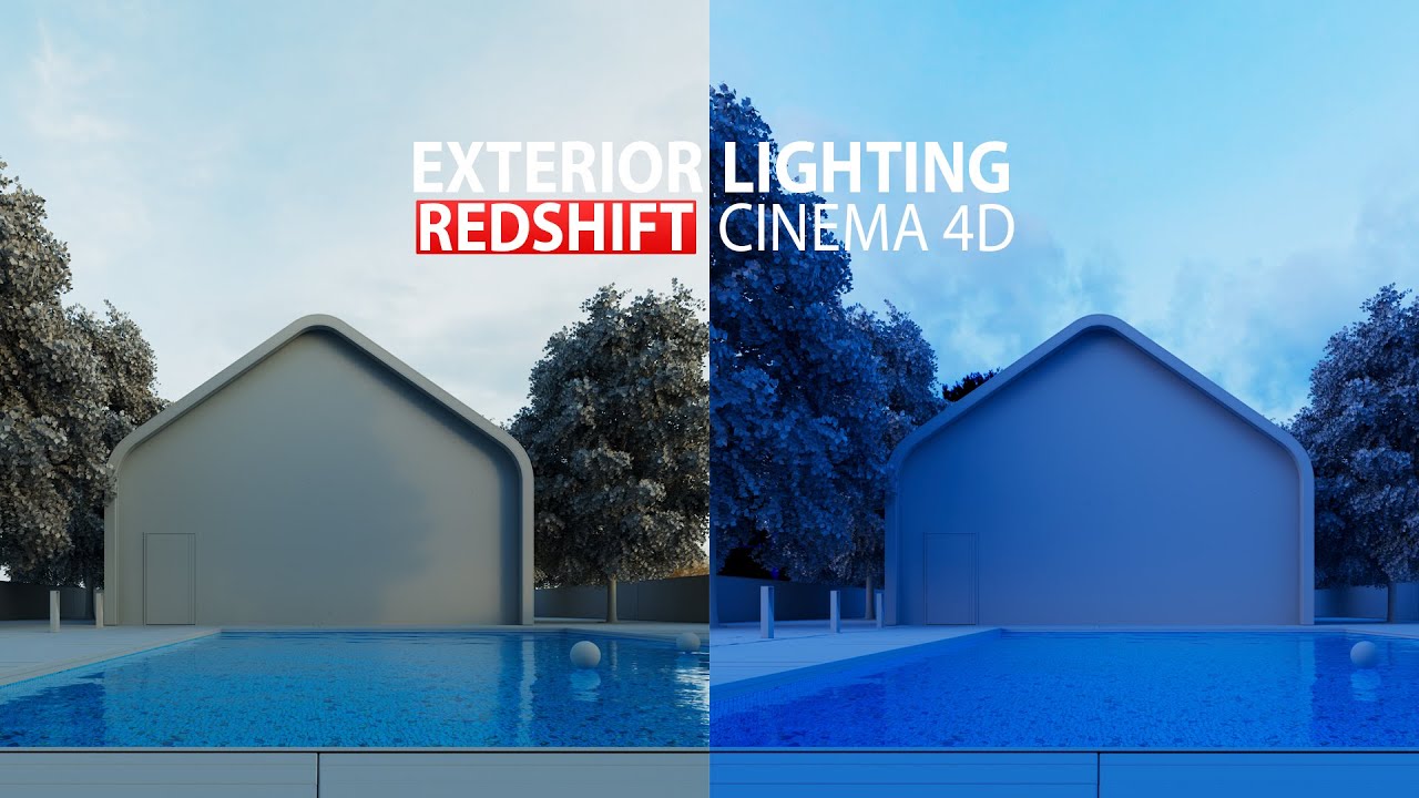 Simple and Realistic Exterior Lighting in Redshift using Dome Light and HDRIs