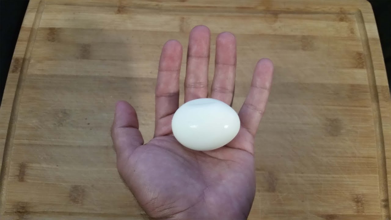Mash Up Hard Boiled EGG - GROSS but satisfying