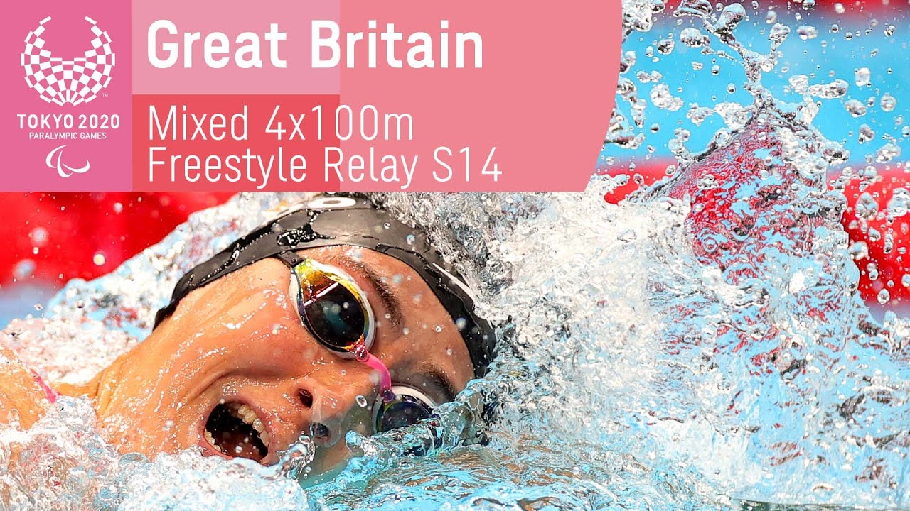 Great Britain Win Gold | Mixed 4x100m Freestyle Relay S14 Final | Swimming | Tokyo 2020 Paralympics