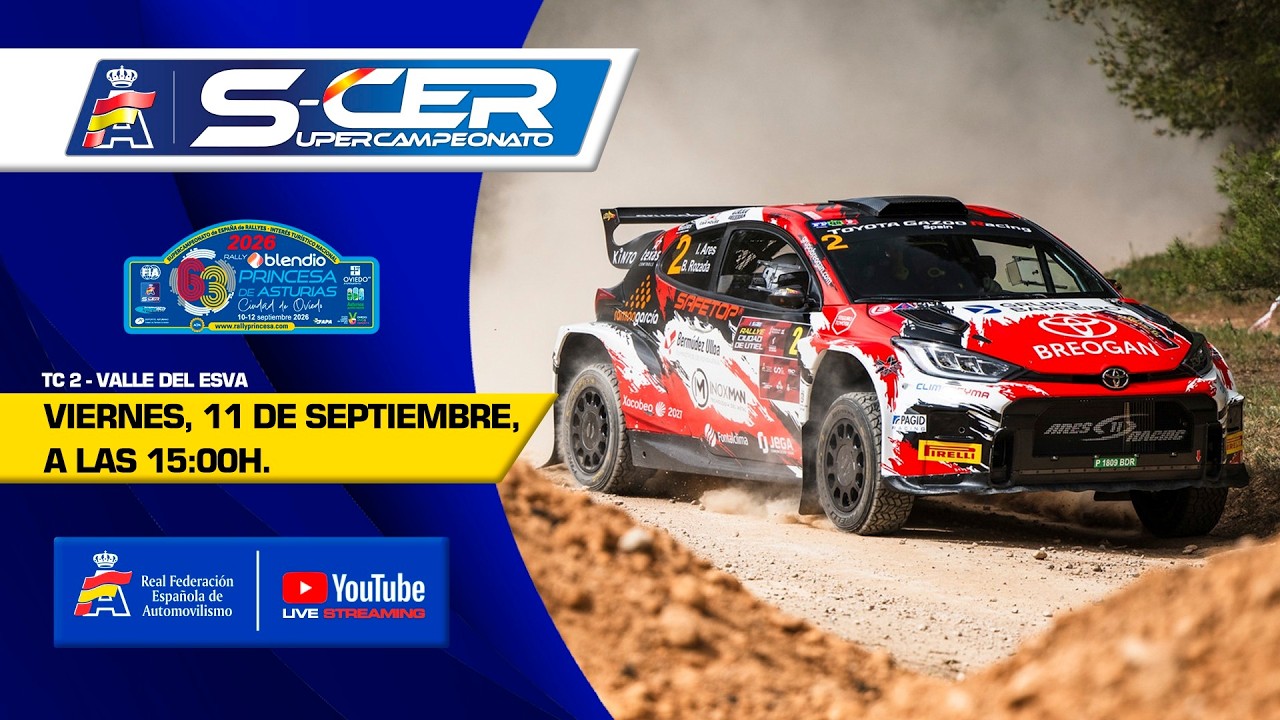 🔴En directo: TC2 - Valle del Esva | Rallye Blendio Princesa de Asturias - Ciudad de Oviedo 2026