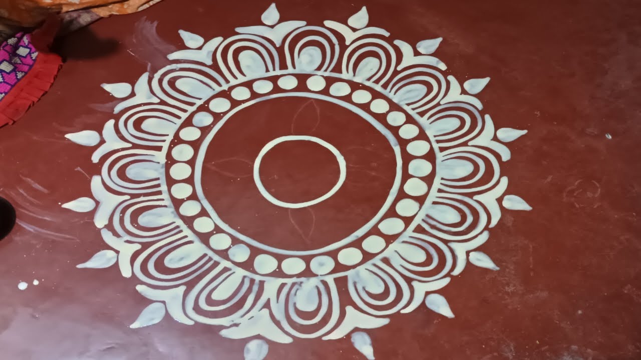 ghar ke saraswati puja me alpona banaye from alpona creator