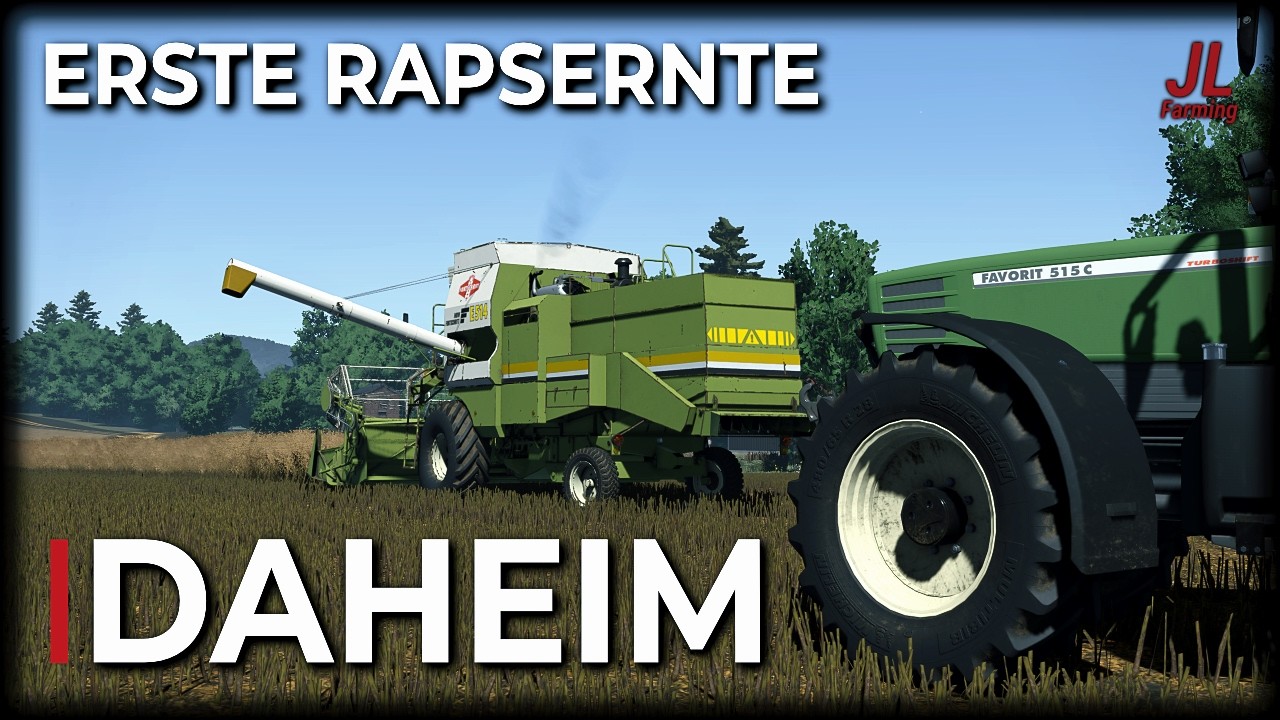 Unser neuer FENDT 514 SCR ist da! 😍 Direkt zur Rapsernte! | LS25 Daheim Vlog#56 I JL Farming